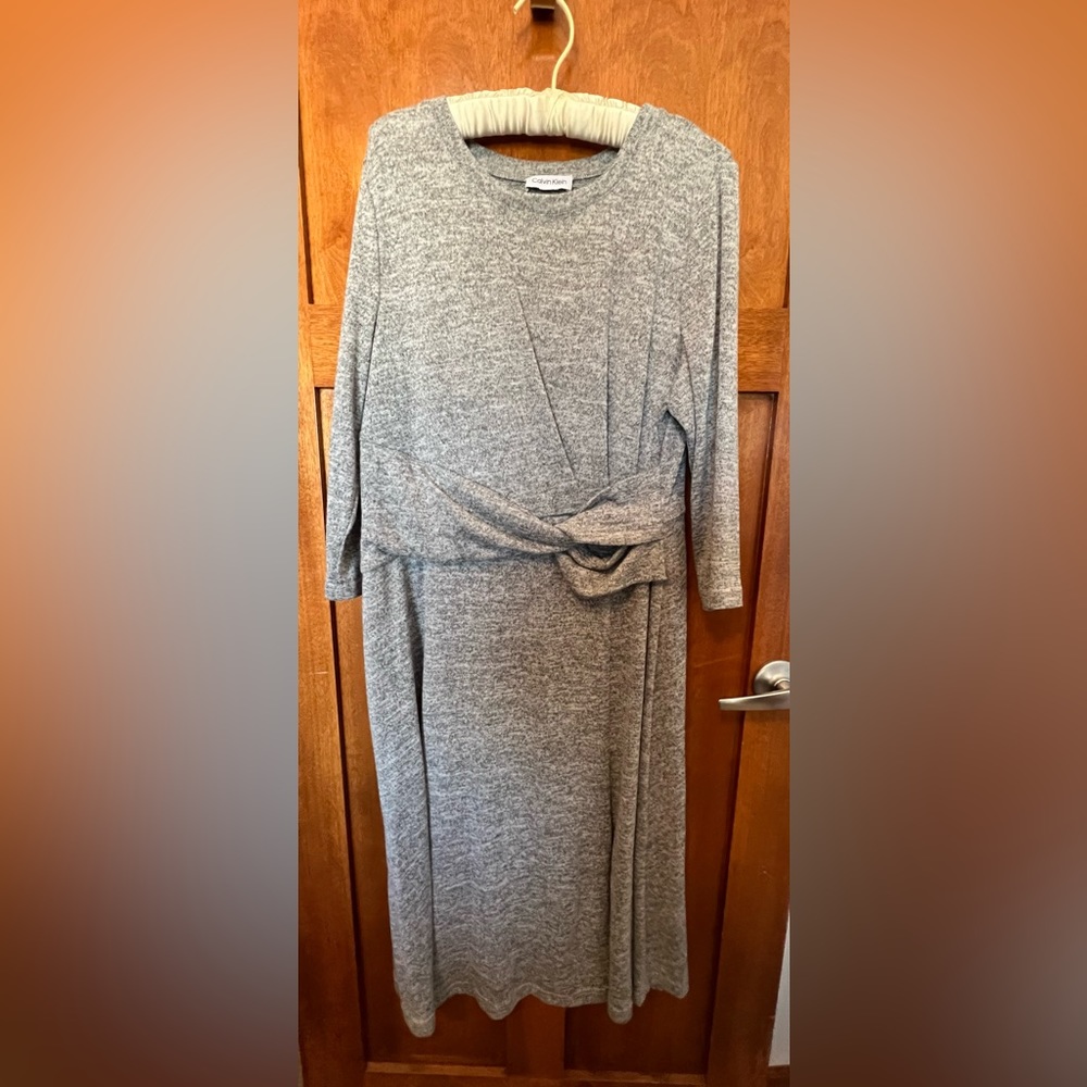 Calvin Klein grey dress